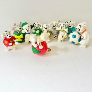 Vintage Disney 101 Dalmatians Christmas McDonalds Happy Meal Toy Lot